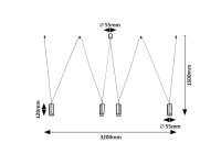 SENOBIA GU10 4x 35W IP20 černá RABALUX 73038