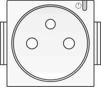 Středový kryt Smart zásuvky Niko Home Control-WHITE COATED NIKO 154-66630