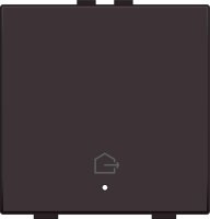 NHC 1násobný ovladač s LED (odchod z domova) DARK BROWN COATED NIKO 124-52921