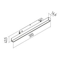 XNET LINEAR LIGHT FITTING DALI 7.2W 48V