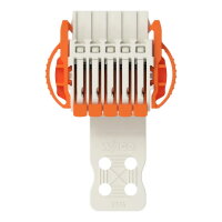 1vodičová pružinová svorkovnice, Páčka, Push-in CAGE CLAMP, Světle šedá