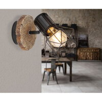 Nástěnné svítidlo PRISKA černá 1xE27, max. 60W 230V GLOBO 54017W-1