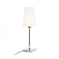 LULU stolní bílá/černá chrom 230V E27 28W RENDL R12464