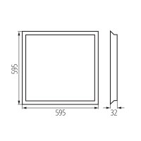 BLINGO UIP 125LM 60NW Panel LED (neobsahuje napaječ) (starý kód 37265) 39239