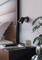 Nástěnné svítidlo CAMALDOLI GU10 5W IP20 černá EGLO 901952