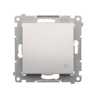 Přepínač křížový, řazení 7, 16AX 250V~, stříbrná matná metalizované DW7A.01/43