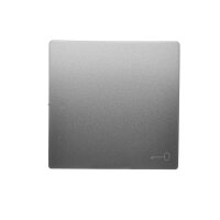 Kryt jednoduchý pro spínače a ovládače, s piktogramem klíč, Inox BMKWK1/21