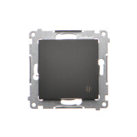 Přepínač křížový, řazení 7, 16AX 250V~, černá matná KONTAKT SIMON DW7A.01/49