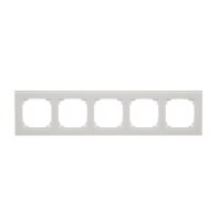 Rámeček 5 násobný, skleněný bílé sklo KONTAKT SIMON TRN5/181