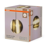 DECOR FOLDED GLOBE PENDANT E27 GD OSRAM