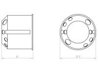 Krabice spojovací protihluková průměr 68 hl.61 mm, do dutých stěn KAISER 9069-04