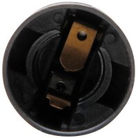 Objímka čelní-plastové provedení, hladký povrch, E 14, černá KOPP 211115009