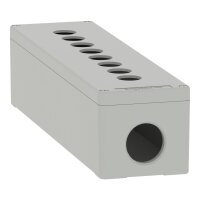 Skříň kovová, Šedá, M32 8 otvorů, 22MM 85X310X77 UL CSA    SCHNEIDER XAPD5508