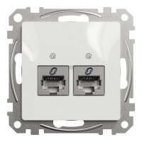 Sedna D/E Datová zásuvka 2xRJ45 kat. 6 STP, Bílá SCHNEIDER SDD111462S