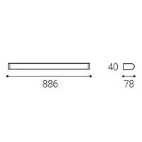 Nástěnné svítidlo TONDA 90 CASAMBI TW 18W 3000K-4000K chrom LED2 4070655CSTW