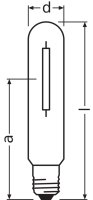 Vysokotlaká sodíková výbojka LEDVANCE VIALOX NAV-T SUPER 4Y 50400 W 400 W