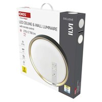 LED přisazené svítidlo ILVI, kruhové 45W, stmívání+CCT, černá+champagne ZM5119