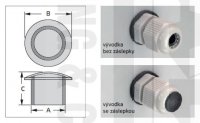 ZTK-17 zaslep.díl pro kab.vývod. M25