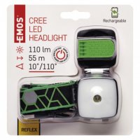 CREE + SMD LED nab. čelovka P3535, 110 lm, 55 m, Li-Pol 850 mAh EMOS P3535