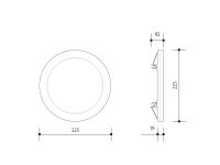 Podhledové svítidlo LED ADAPT CCT 18W PANLUX PN21400001