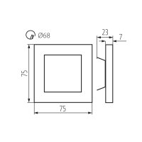 Dekorativní LED svítidlo APUS LED P68 CW CZ 27070 Kanlux