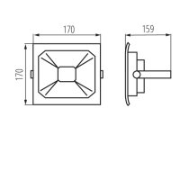 LED reflektor SMD ANTRA LED 20W-NW B 25704 Kanlux