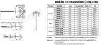 Držák ochranného úhelníku DUDa-18 N (nerez) nerezový vrut 8/160 TREMIS VN2313