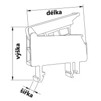 Řadová svorka pojistková RSP A 4 ELEKTRO BEČOV A631140