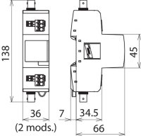 Svodič přepětí DEHNvario BNC 928440