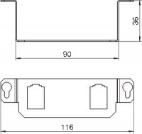OBO 7407847 Montážní nosič MTGE2 2B