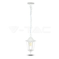 Garden Ceiling Lamp E27 Matt White,  VT-
