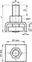 BIS Strut Posuvný sv. pUp BUP M16x60mm