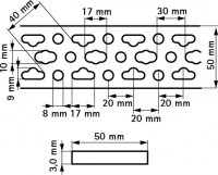 BIS BISMAT Lišta 50x3mm 2m