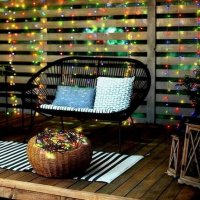LED venkovní vánoční řetěz 50 LED 5m přívod 5m 8 funkcí časovač IP44 vícebarevný