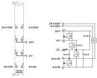 Filtr napájecího zdroje DC 24V Vyšší izolace tmavě šedá WAGO 750-626/040-000