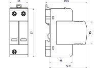 Svodič rázového přepětí HSA PV 400/2 M HAKEL 27230
