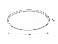 EZIO LED 22W IP20 matná černá 3000K 2000lm RABALUX 71157