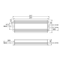 Napájecí zdroj 360W, DC24V/15A, IP67, hliníkové provedení MCLED ML-732.098.45.1
