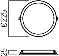 XFACE REC. RND. PANEL 24W 100-240V AC 30