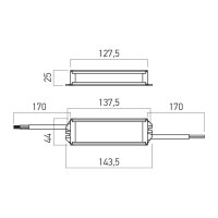 DRIVER NARROW TC 24V 100W IP67