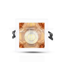 GU10 Fitting White+Rose Gold Square, VT-875 V-TAC SKU3167