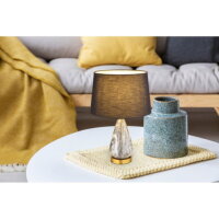 KISA Stolní svítidlo, kov mosaz, textil