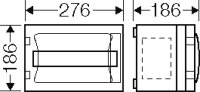 Jističová skříň ENYSTAR 12 modulových jednotek HENSEL FP 1107
