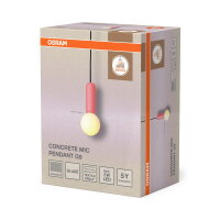 Decor Concrete Mic Pendant 1XG9 Pink OSRAM 4058075848344