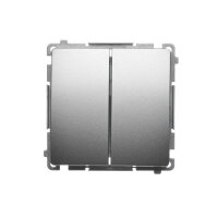 Přepínač sériový, s orientačním LED podsvětlením, řazení 5So, 10AX, 250V~, Satén