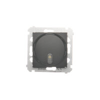 Elektronický zvonek, 230V, černá matná KONTAKT SIMON DDS1.01/49