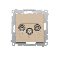 TASP.01/144 Zásuvka anténní R+TV+SAT prů