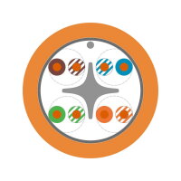 Ethernetový kabel ETHERLINE LAN Cat.6 F/UTP 4x2xAWG23 LSZH LAPP 2170956