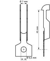 Britclips upevňovací svorka RD 6,5mm