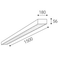 Stropní svítidlo SIMA II 150 DALI/PUSH 50W 3000K/3500K/4000K UGR bílá 1570251D